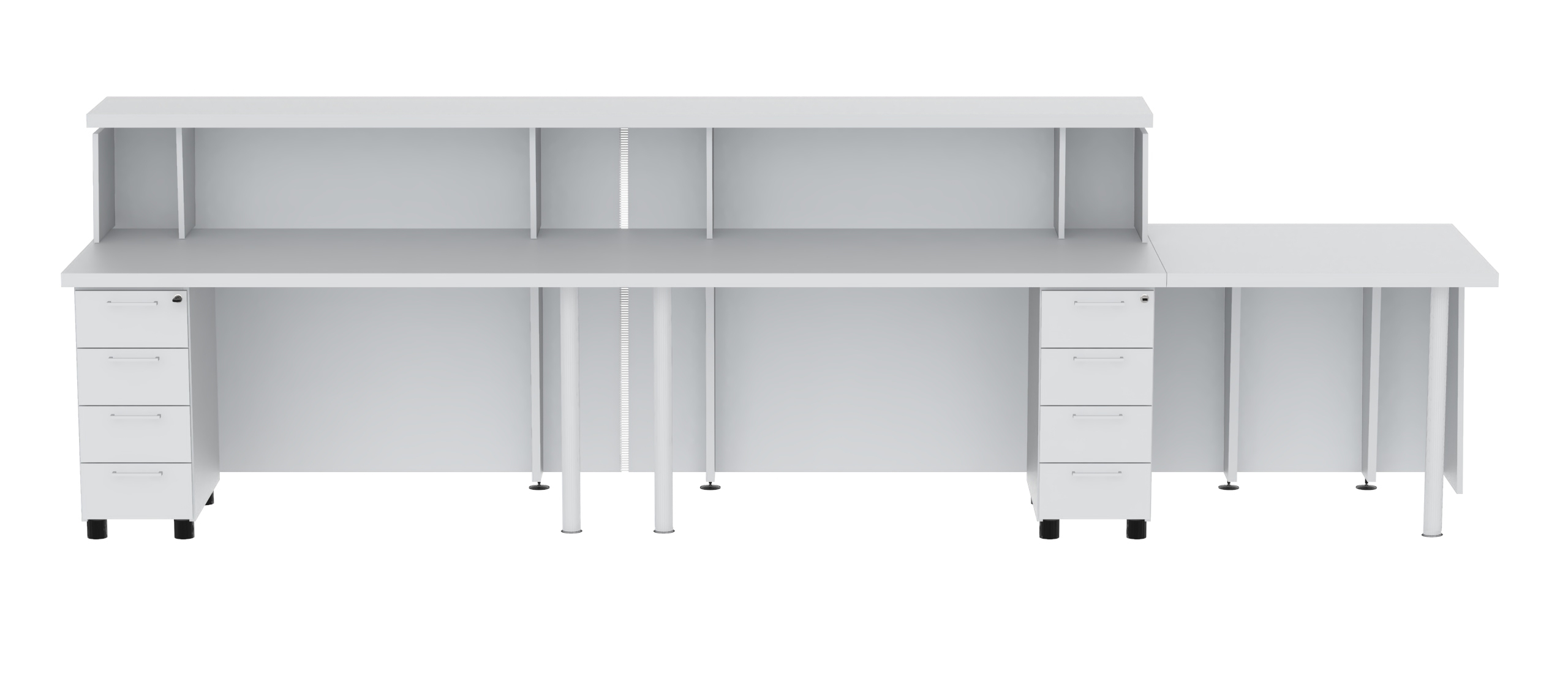 NARBUTAS Tera Straight Customizable Reception Desk Storage