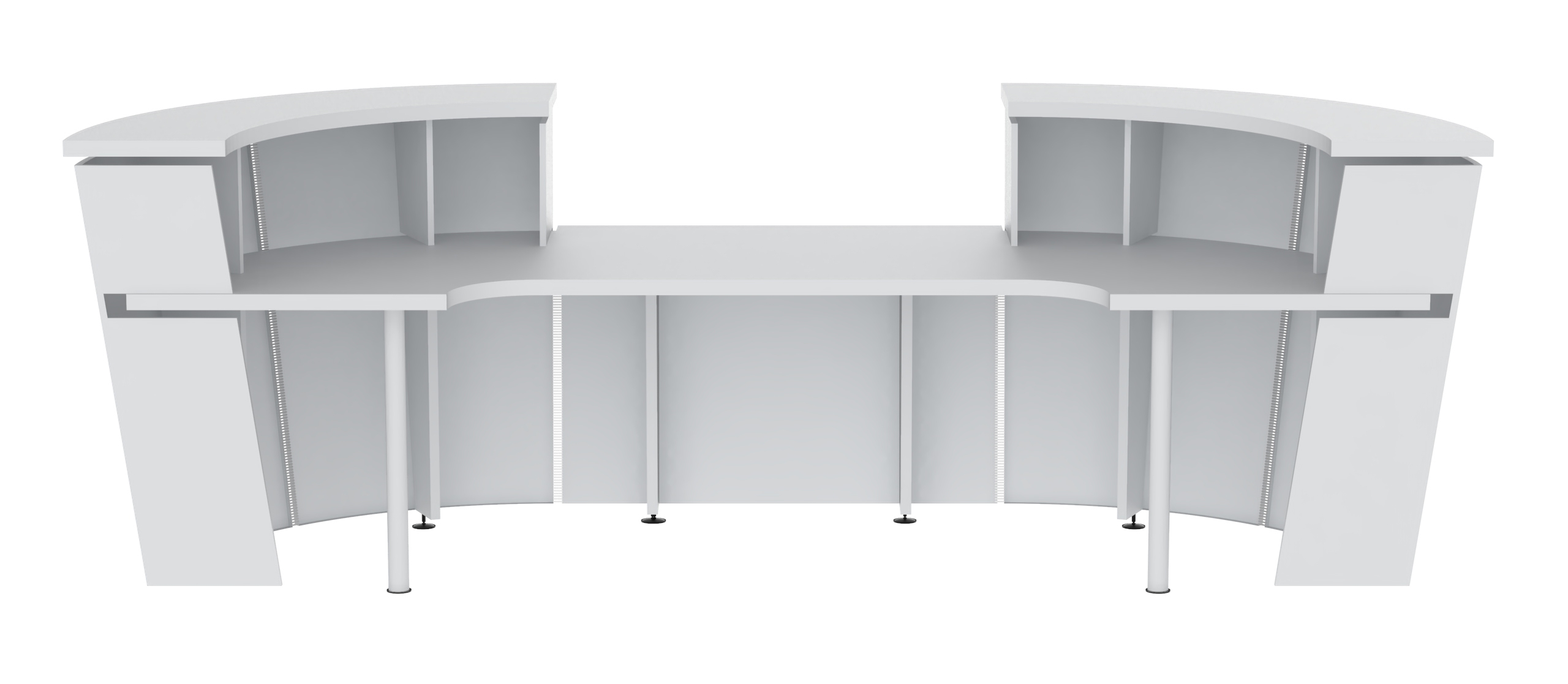 Tera 132" U-Shape Reception Desk by NARBUTAS