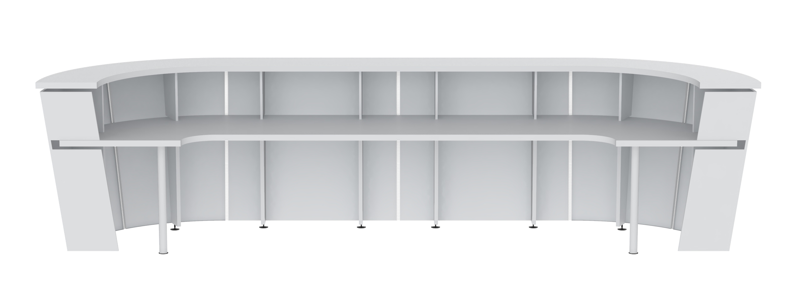 NARBUTAS Tera 177" U-Shape Reception Desk