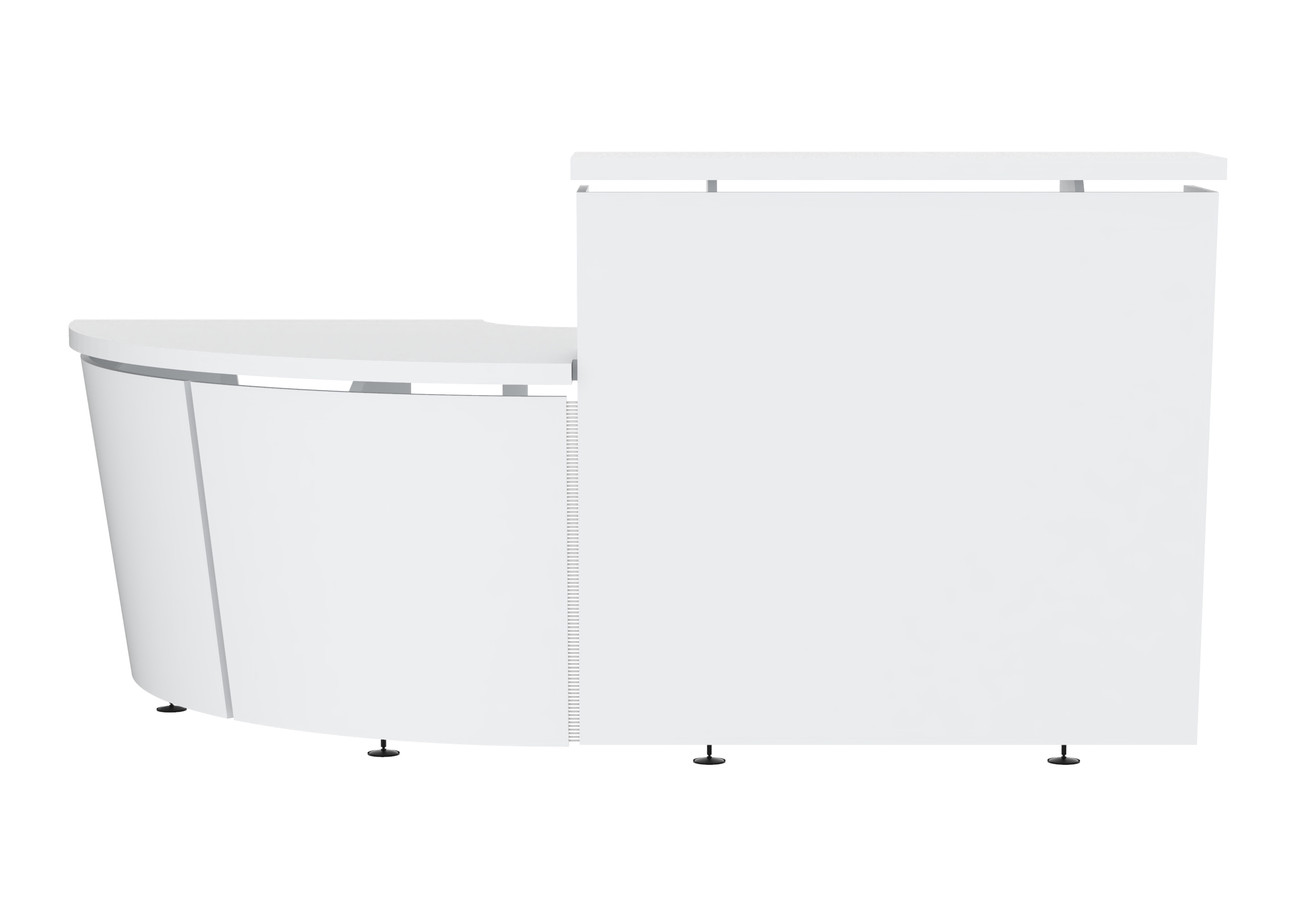 Tera 88.5" Straight Reception Desk w/Left Countertop