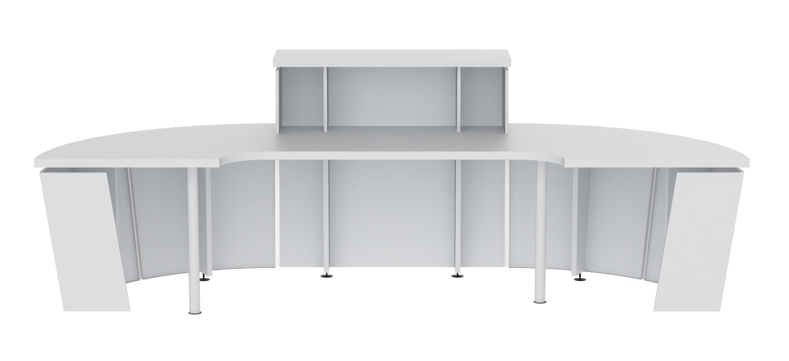 NARBUTAS Tera 132" Straight Countertops Reception Desk