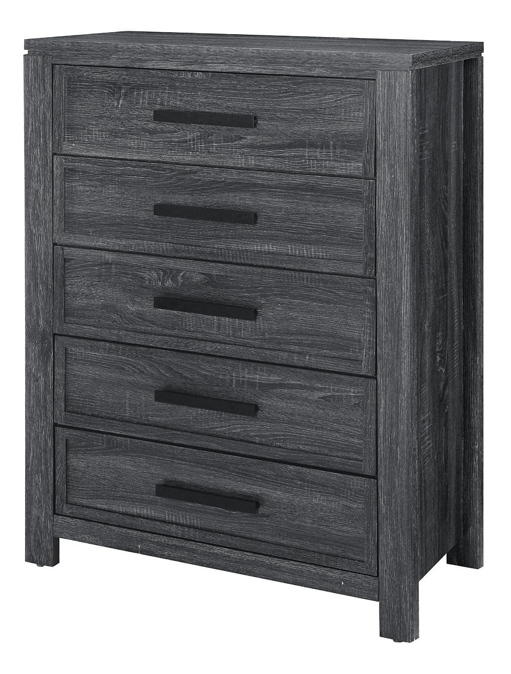 Cypress 5-Drawer Wood Chest