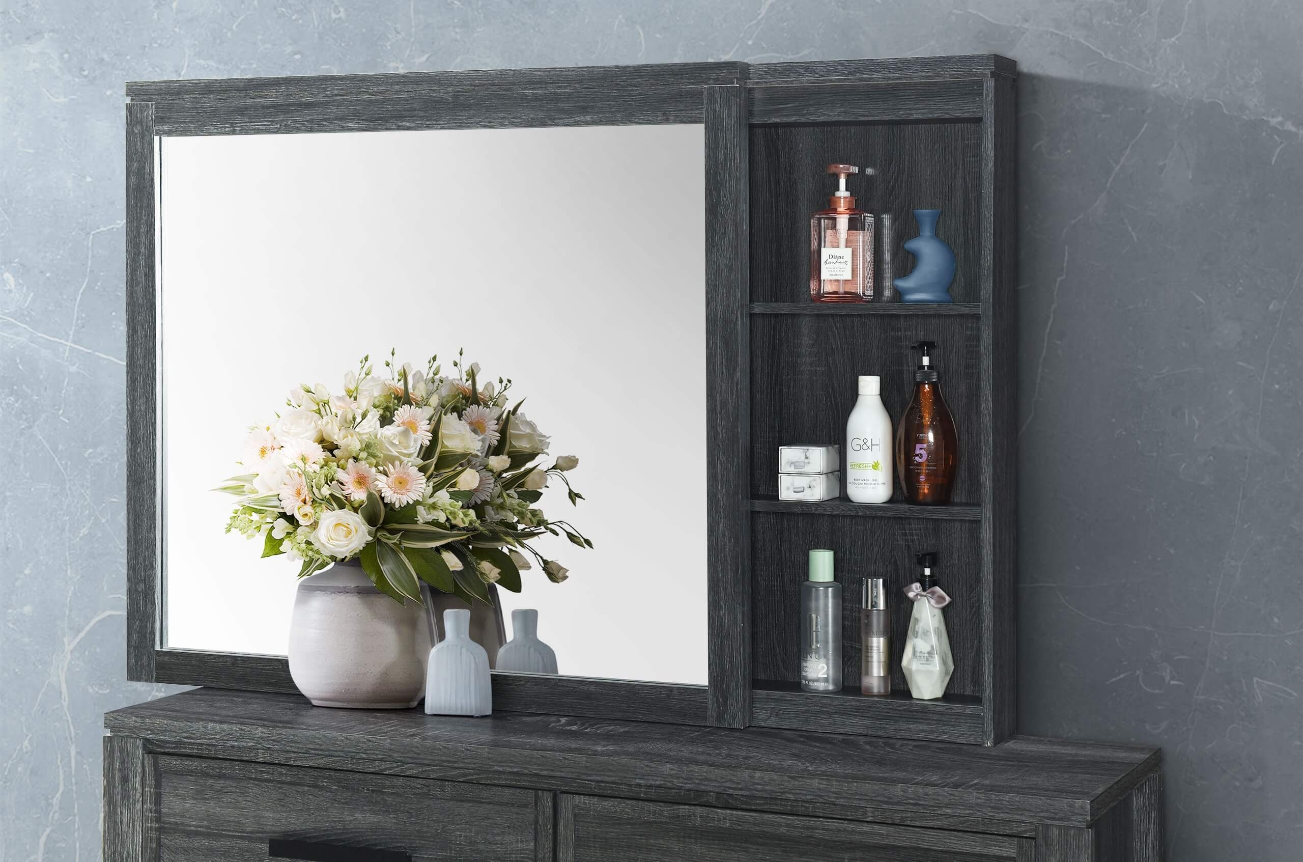 CYPRESS DARK GREY KING BED GROUP