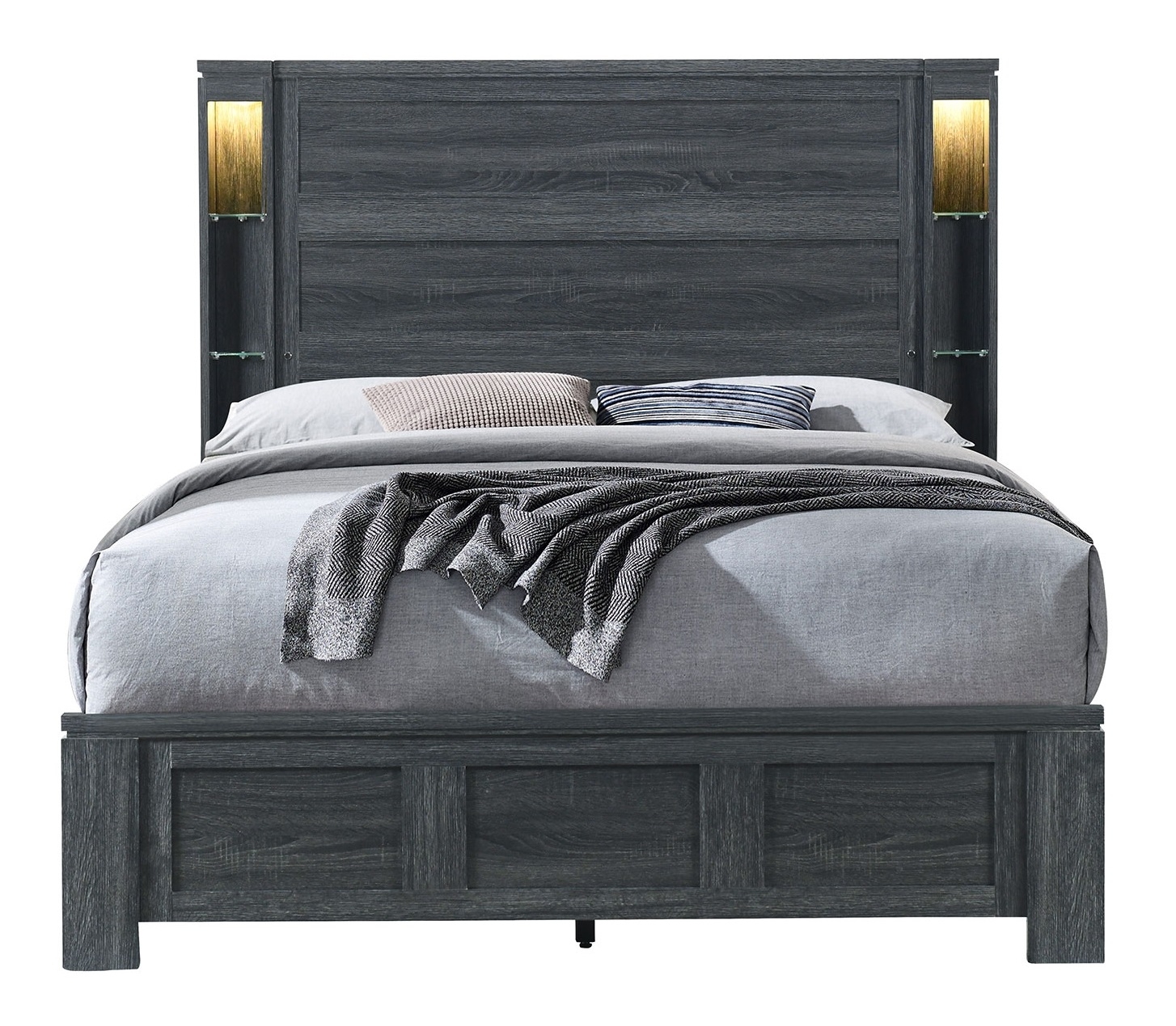 CYPRESS DARK GREY QUEEN BED