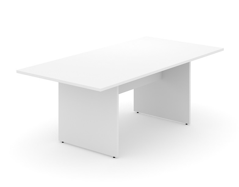 Optima Rectangular 6-Person Meeting Table w/Modesty Panel