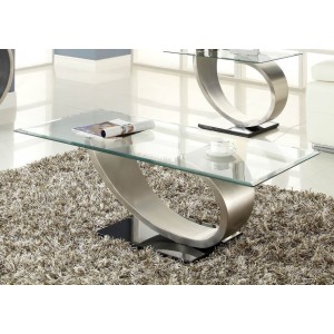 Silvera Glass Coffee Table by Homelegance