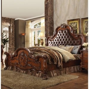 Dresden Queen Size Bed, Cherry Oak by Acme Furniture