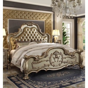 Dresden Queen Size Bed, Gold Patina by Acme Furniture