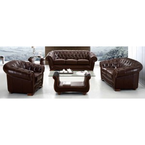 262 Leather Living Room Set by ESF Furniture