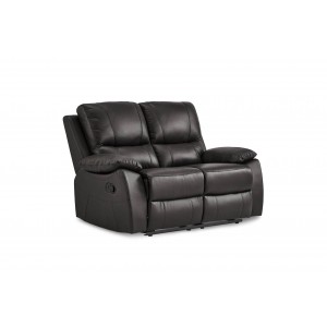 Greeley Leather Loveseat by Homelegance