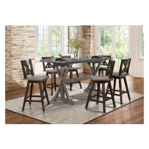 Amsonia Rustic Counter Height Dining Room Set by Homelegance