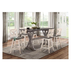 Amsonia Rustic Counter Height Dining Room Set by Homelegance