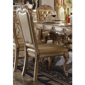 Dresden Wood/PU/Fabric Dining Set by ACME