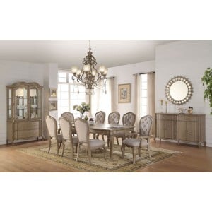 Chelmsford Fabric/Wood Dining Set by ACME