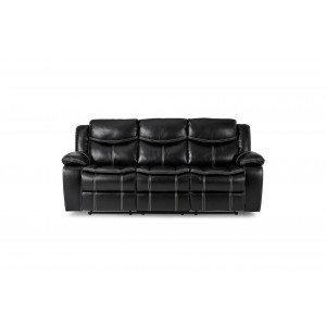 Bastrop Leather Gel Match Double Reclining Sofa by Homelegance