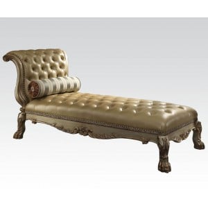 Dresden Chaise, Gold Patina by ACME