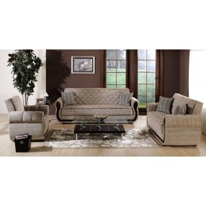 Argos Living Room Set (Sofa + Armchair) Zilkade L. Brown by Sunset (Istikbal) Furniture