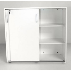 Standard 3OH Medium Office Storage Unit w/2 Sliding Doors, Height 44 1/2'' by MDD Office Furniture
