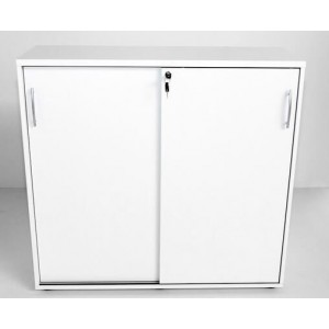 Standard 3OH Medium Office Storage Unit w/2 Sliding Doors, Height 44 1/2'' by MDD Office Furniture