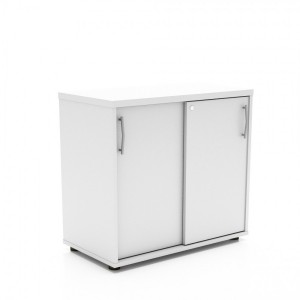 Standard 2OH Low Office Storage Unit w/2 Sliding Doors, Height 29 1/8'' by MDD Office Furniture