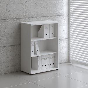 Basic 3OH Medium Office Bookcase by MDD Office Furniture