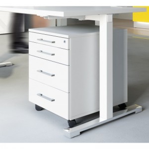 Standard Mobile Pedestal w/4 Drawers by MDD Office Furniture