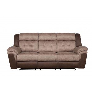 Chai Microfiber Double Reclining Sofa by Homelegance