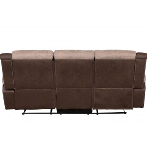 Chai Microfiber Double Reclining Sofa by Homelegance