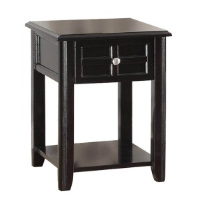 Carrier Wood Chairside Table by Homelegance