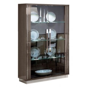 Platinum China Cabinet w/2 Doors by Camelgroup, Italy