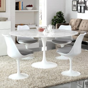 Lippa 60" Artificial Marble Dining Table by Modway Furniture