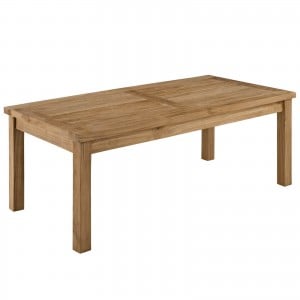 Marina Outdoor Patio Teak Rectangle Coffee Table by Modway Furniture