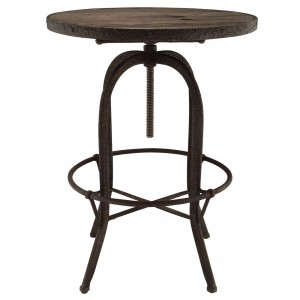 Sylvan Wood Top Bar Table, Brown by Modway Furniture