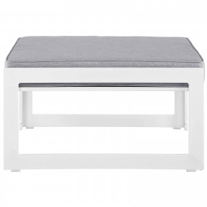 Fortuna Outdoor Patio Ottoman, Gray by Modway Furniture