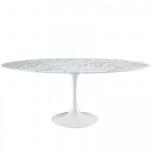 Lippa 78" Artificial Marble Dining Table by Modway Furniture
