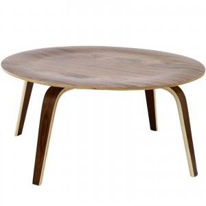 Plywood Coffee Table, Walnut by Modway Furniture