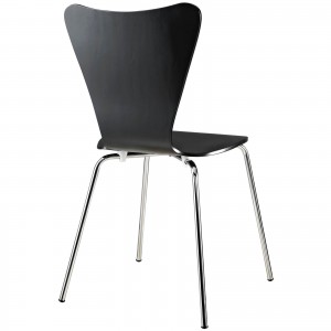 Ernie Dining Side Chair, Black by Modway Furniture