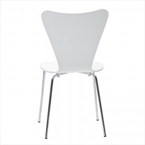 Ernie Dining Side Chair, White by Modway Furniture