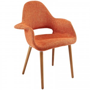 Aegis Dining Armchair, Orange by Modway Furniture