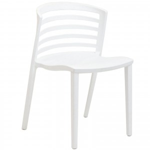 Curvy Dining Side Chair, White by Modway Furniture