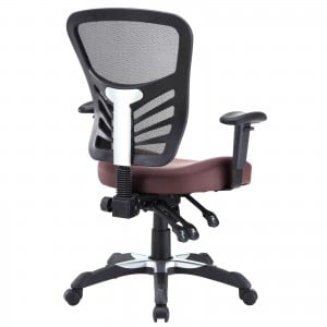 Articulate Vinyl Office Chair, Black by Modway Furniture