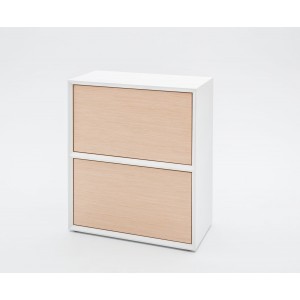 Gravity 2OH Low Office Storage Cabinet by MDD Office Furniture