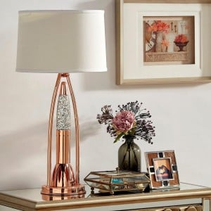 Lenora Metal/Fabric Table Lamp by Homelegance