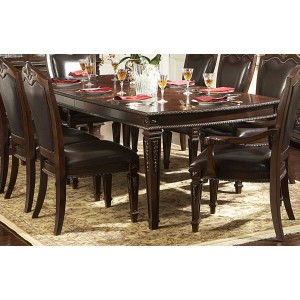 Palace Classic Rectangular Wood/Wood Veneer Extendable Dining Table by Homelegance