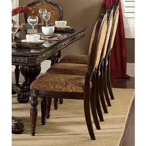 Russian Hill Classic Fabric/Wood Dining Chair by Homelegance