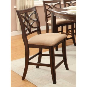 Keegan Classic Fabric/Wood Counter Dining Chair by Homelegance