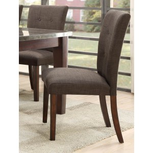 Dorritt Transitional Fabric/Wood Dining Chair by Homelegance