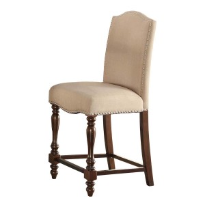 Benwick Classic Fabric/Wood Counter Dining Chair by Homelegance