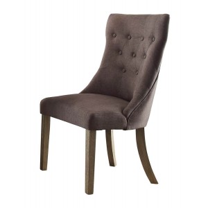 Anna Claire Transitional Fabric/Wood Wing Dining Chair by Homelegance