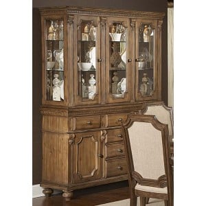 Eastover Classic China Glass/Wood Cabinet by Homelegance